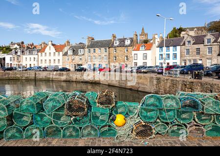 The harbour in the fishing village of Pittenweem in the East Neuk of Fife, Scotland UK Stock Photo