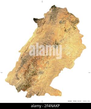 BaalbekHermel, governorate of Lebanon. High resolution satellite map