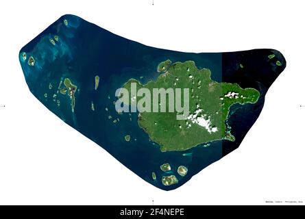 Basilan, province of Philippines. High resolution satellite map Stock ...