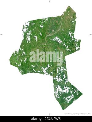 Nueva Vizcaya, province of Philippines. High resolution satellite map ...