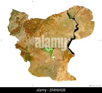 Aleppo, province of Syria. High resolution satellite map. Locations and ...