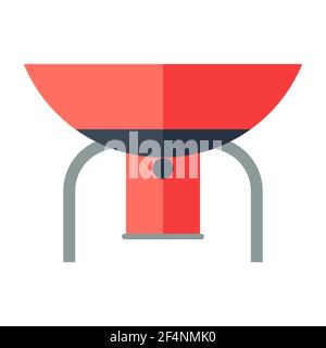Illustration of burner. Image or icon for tourism and travel. Stock Vector