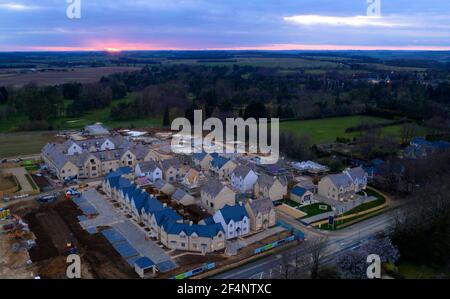 Cotswold Gate exclusive housing development near Burford Cotswolds Oxfordshire England UK Britain Cotswold village Stock Photo