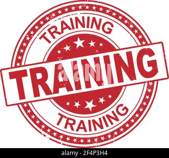 online training. stamp. sticker. seal. round grunge vintage ribbon online training sign Stock Vector