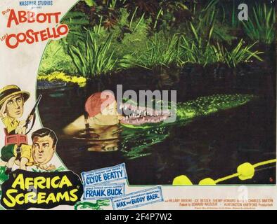 AFRICA SCREAMS 1949 United Artists film with Abbott and Costello Stock Photo