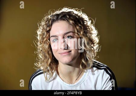 AMY WILLIAMS  who won a gold medal in the Bob Skeleton in Vancouver 2010. PICTURE DAVID ASHDOWN Stock Photo