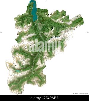 Country shape of Switzerland - 3D render of country borders fill - Annex 59