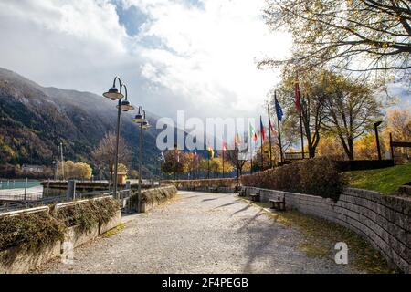 beautiful view of Garda, famous lake in Italy Stock Photo