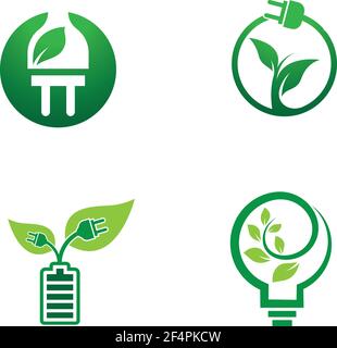 Green technology vector icon illustration Stock Vector