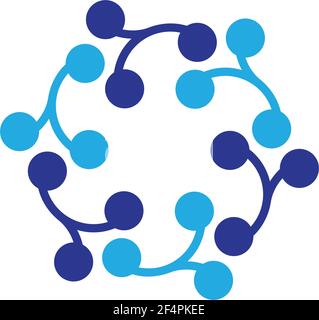 Molecule logo template vector icon  design Stock Vector