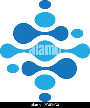 Molecule logo template vector icon  design Stock Vector