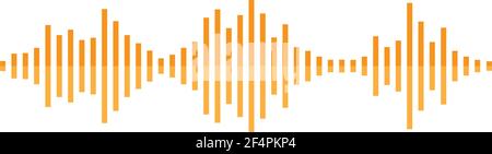 Sound wave logo template vector icon design Stock Vector