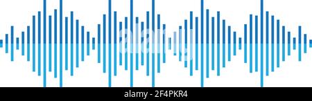 Sound wave logo template vector icon design Stock Vector