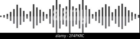 Sound wave logo template vector icon design Stock Vector