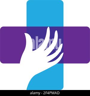 Medical cross logo template vector icon design Stock Vector