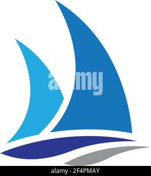 Cruise ship logo template vector icon illustration Stock Vector