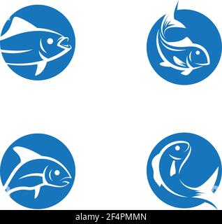 Fish logo images Stock Vector