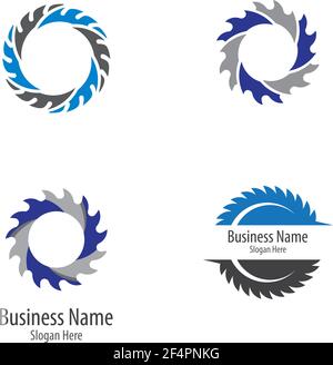 Saw logo images Stock Vector