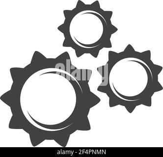 Gear logo template  vector icon illustration Stock Vector