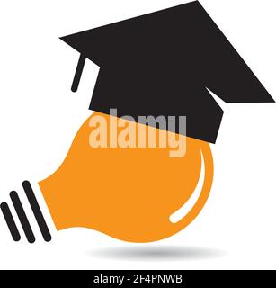 Smart graduate logo images Stock Vector