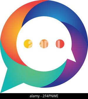 Speech bubble logo images Stock Vector