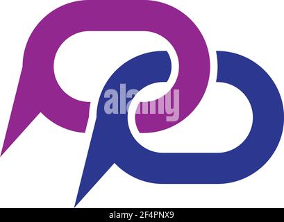 Speech bubble logo images Stock Vector