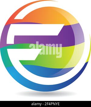 Letter f logo images Stock Vector