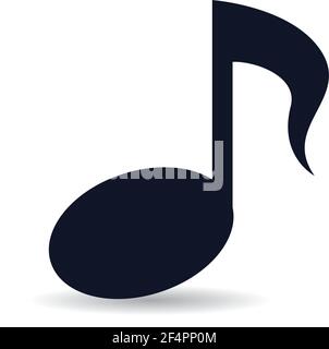 Music note logo images Stock Vector