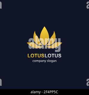Lotus logo template vector icon design Stock Vector