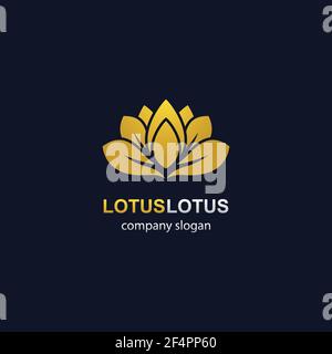 Lotus logo template vector icon design Stock Vector