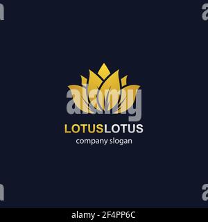 Lotus logo template vector icon design Stock Vector