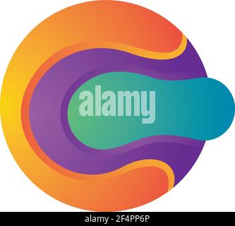 Abstract gradient business logo images Stock Vector