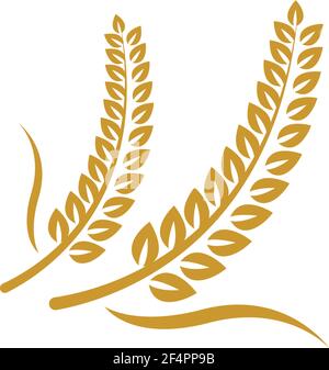 Wheat logo template vector icon design Stock Vector
