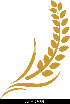 Wheat logo template vector icon design Stock Vector