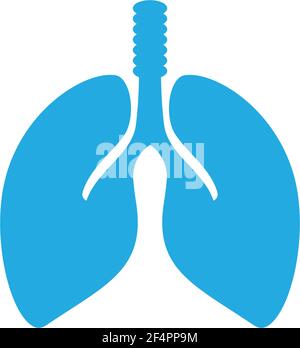 Lung logo template vector icon design Stock Vector