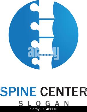 Spine logo images Stock Vector