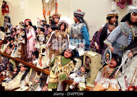 Souvenirs are offered at The Thing on Interstate 10 between Benson and Willcox, Arizona, USA. Stock Photo