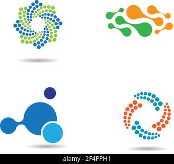 Molecule logo images Stock Vector