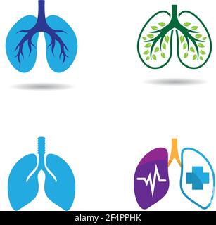 Lung logo images Stock Vector