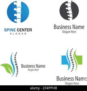 Spine logo images Stock Vector