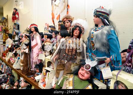 Souvenirs are offered at The Thing on Interstate 10 between Benson and Willcox, Arizona, USA. Stock Photo