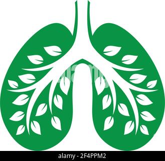 Lung logo images Stock Vector