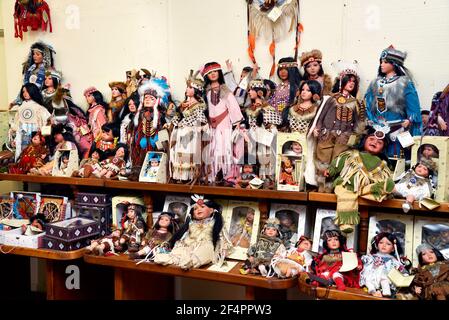 Souvenirs are offered at The Thing on Interstate 10 between Benson and Willcox, Arizona, USA. Stock Photo