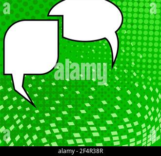 Comic Speech Bubble Pop Art Style Vector Illustration Stock Vector