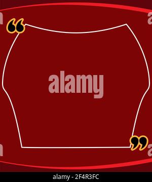 Quotation Mark Speech Bubble Vector Illustration Stock Vector