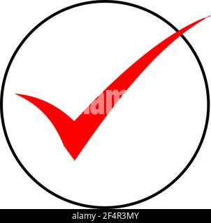 Check Mark Icon Vector Illustration Stock Vector