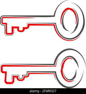 Key Icon Vector Illustration Stock Vector