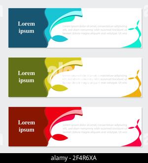 Abstract Banner Web Template Background With Copy Space Vector Illustration Stock Vector