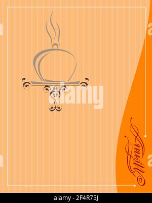 Menu Card Design Template  Vector Illustration Stock Vector