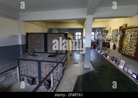 mauthausen, austria, 26 march 2019, kz memorial mauthausen, concentration camp, inside the crematorium Stock Photo